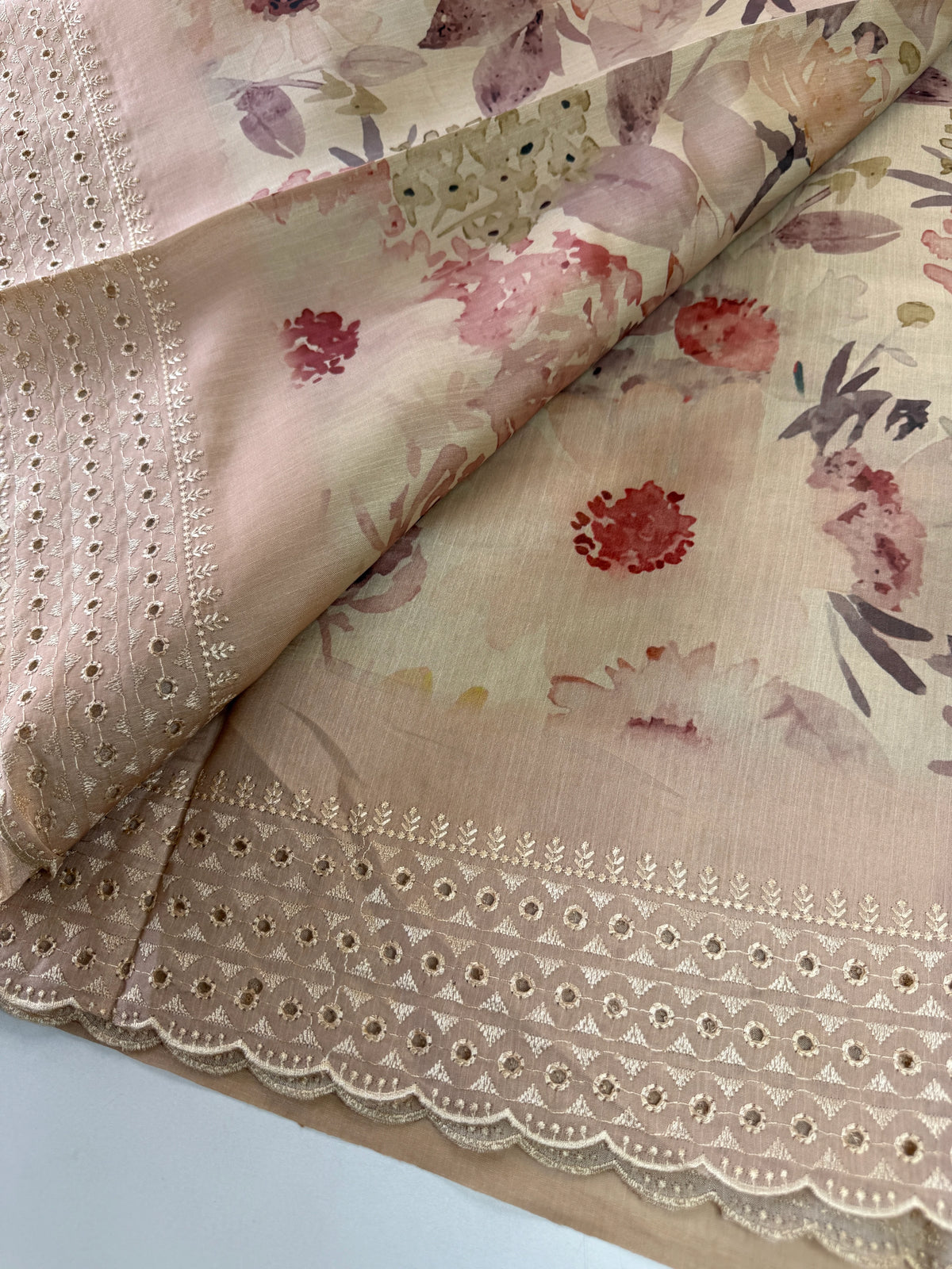 Semi Silk Blended Saree/7599