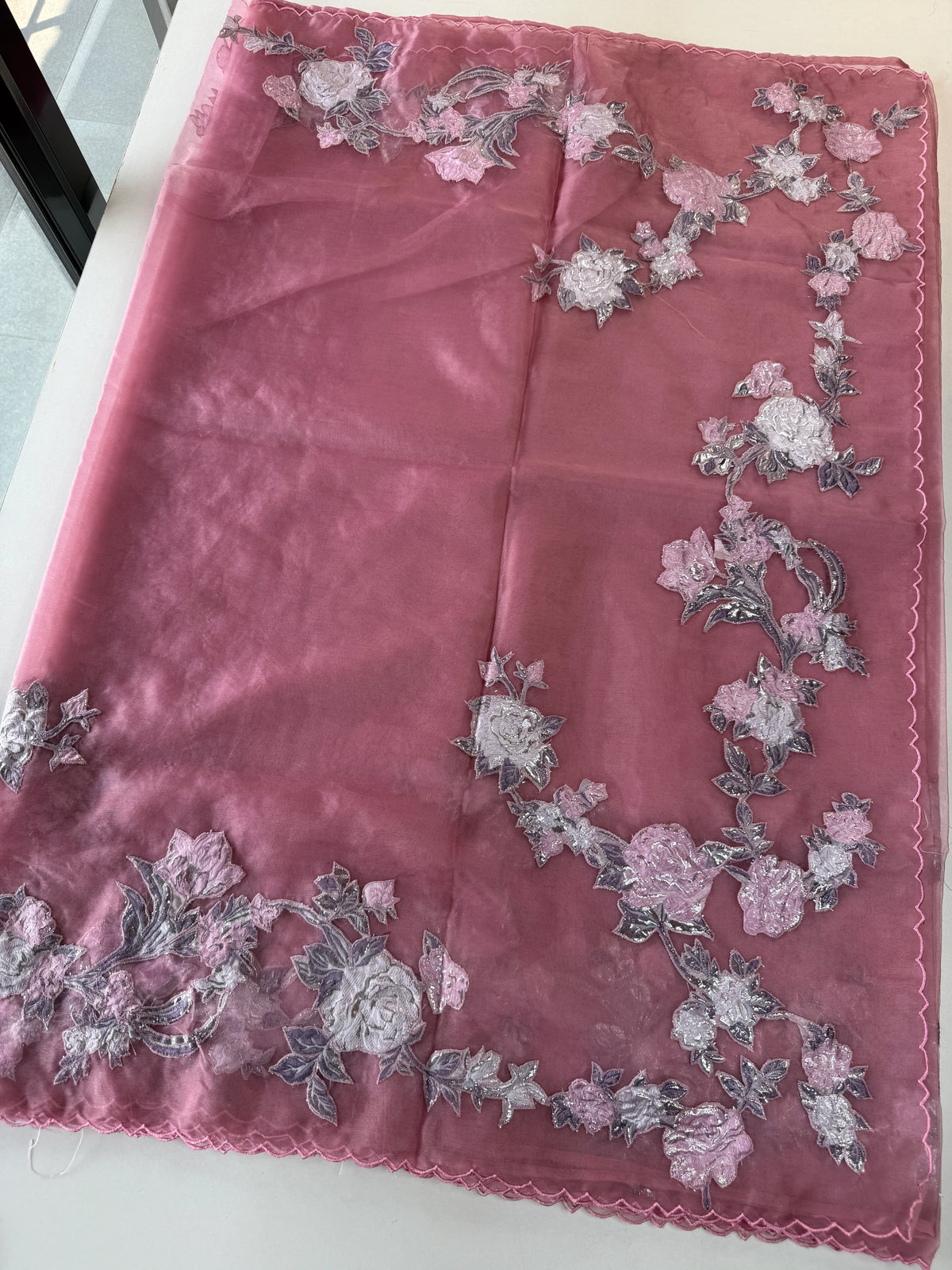 Soft organza saree/FK38