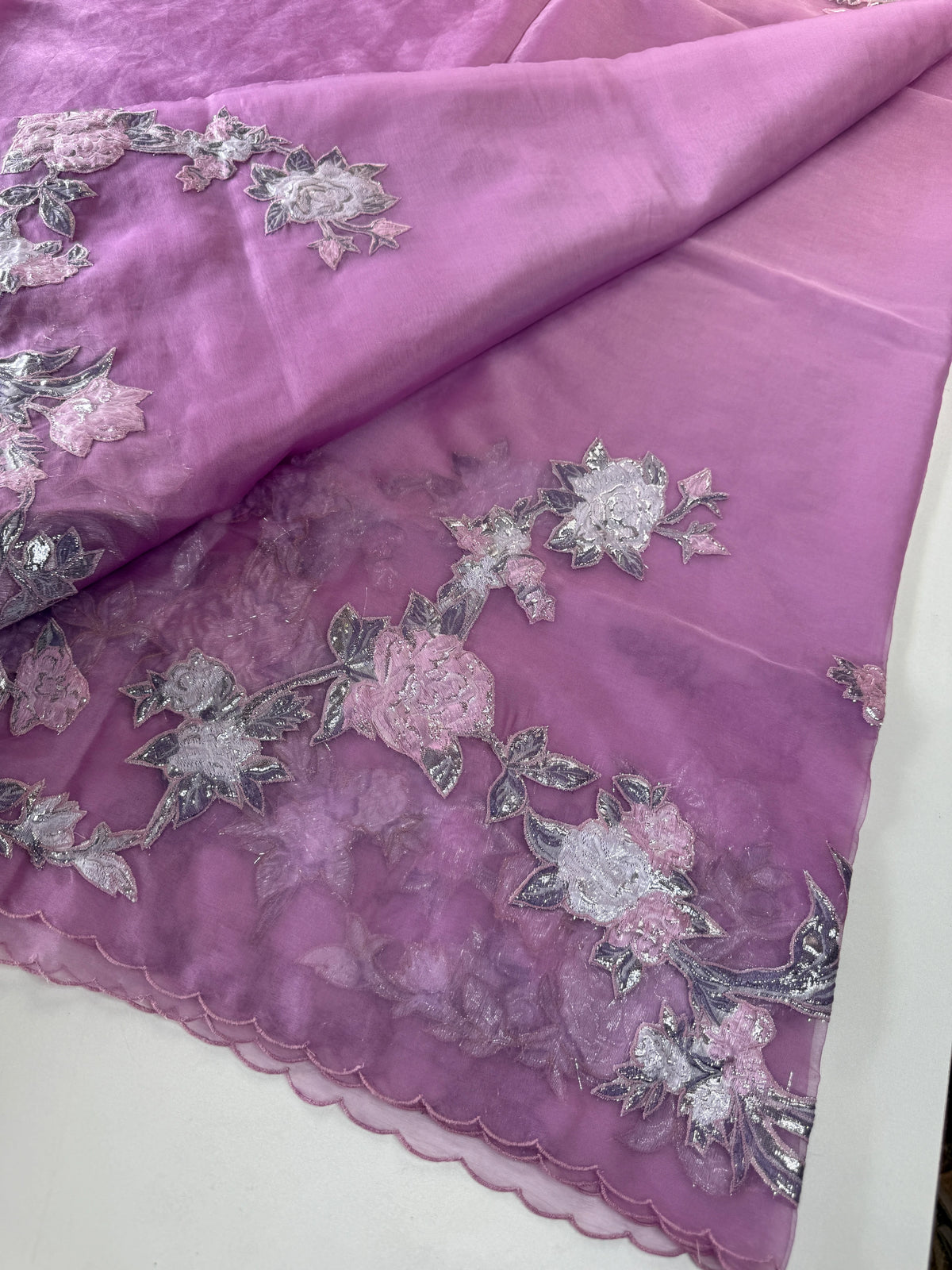 Soft organza saree/FK38