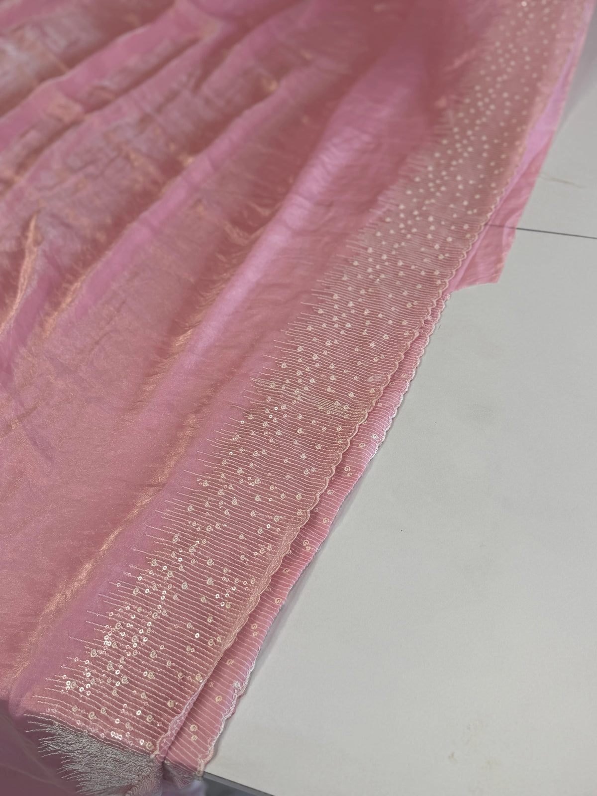 Satin organza saree/ 5509
