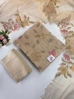 Premium organza unstitched salwar set /U5511