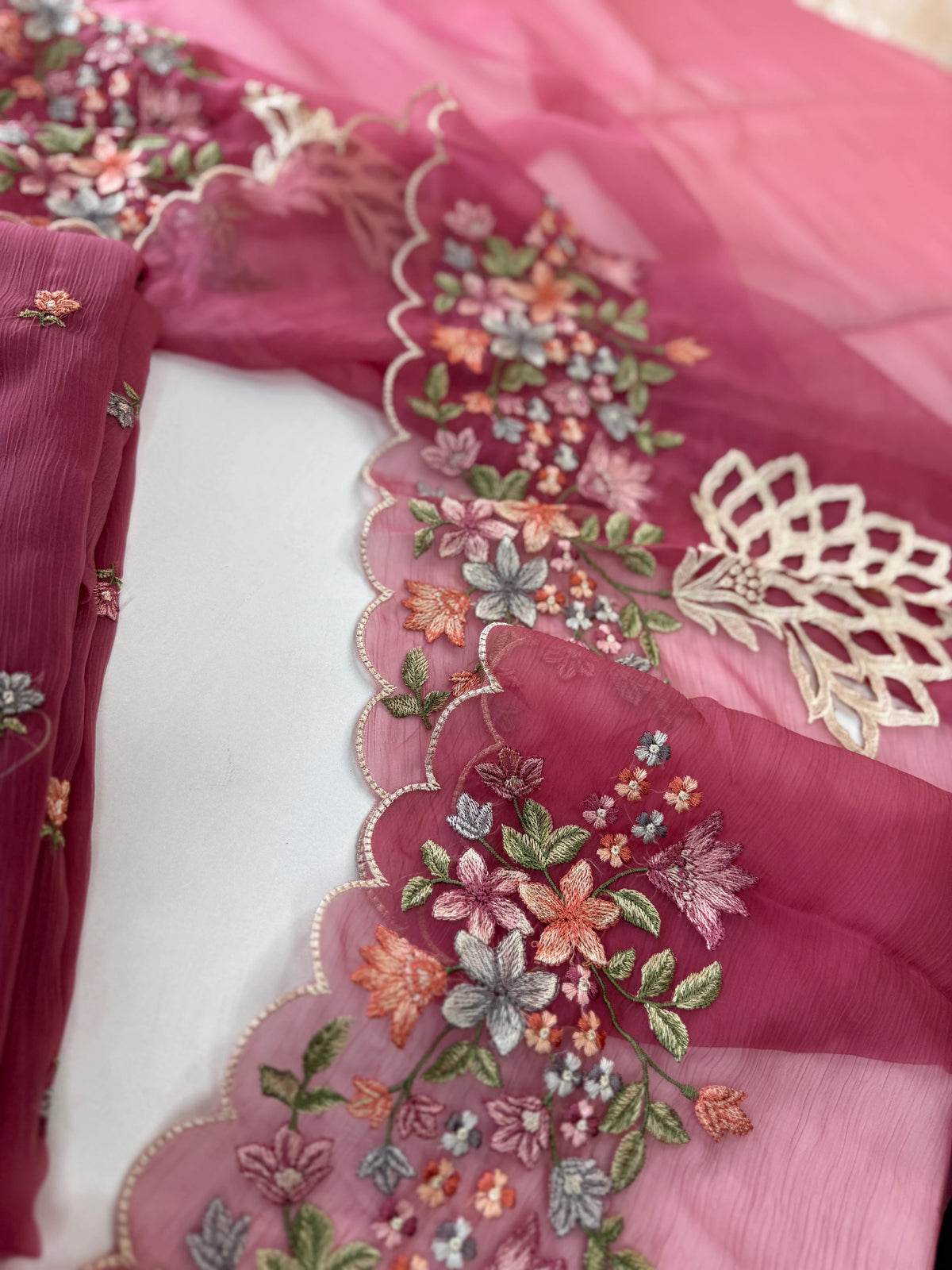Chiffon unstitched salwar set/NC102