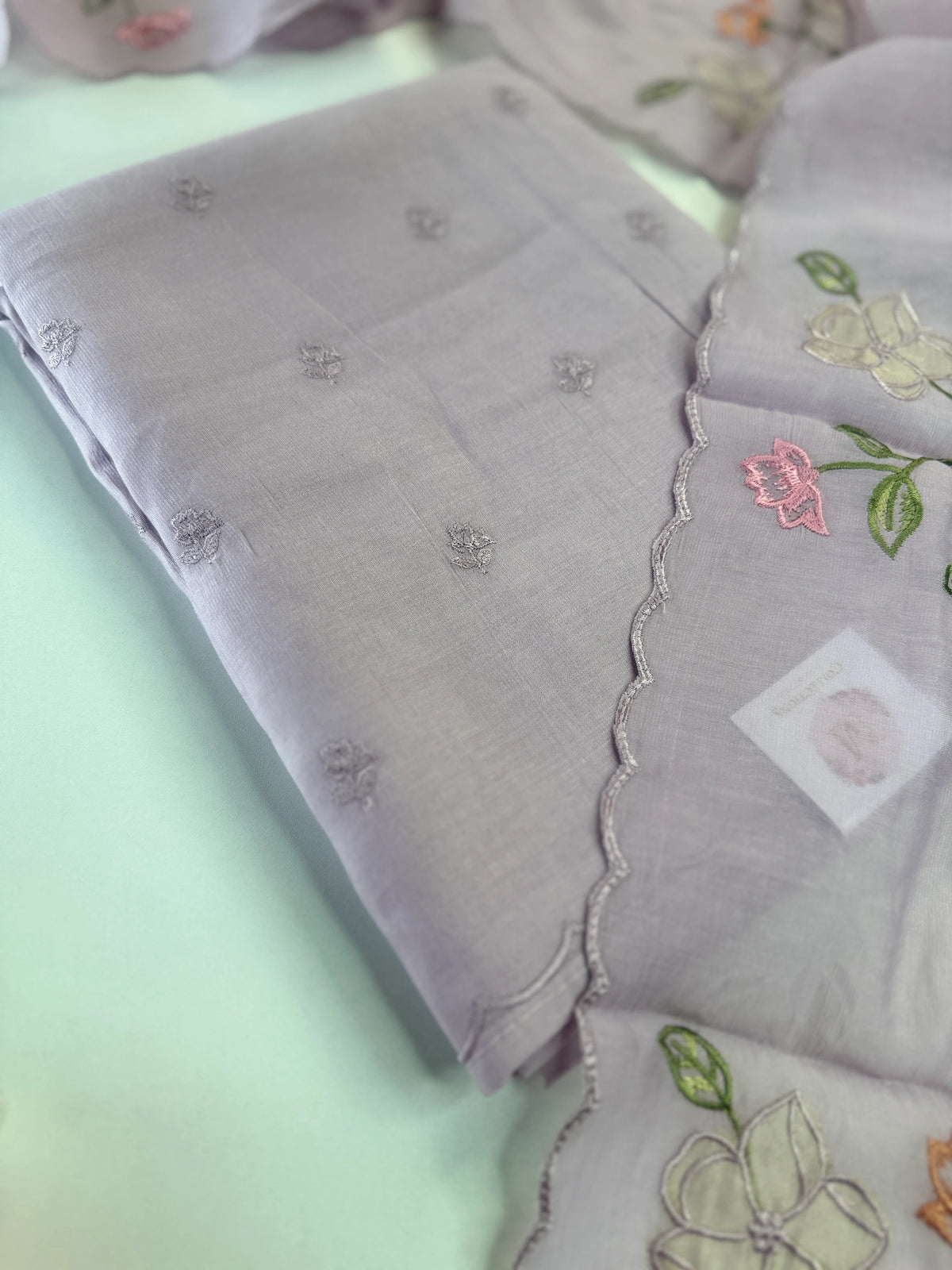 Soft Chanderi unstitched salwar set /NC305
