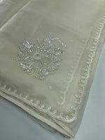 Fancy crushed Organza Saree/ HW490