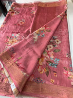 Flowy tissue saree / 229