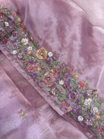 Glass Organza Saree/ WP967