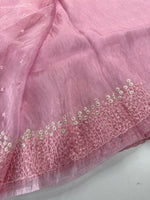 Korean organza saree/ Hw557
