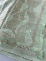 Organza saree/A893