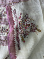Tissue Linen Saree/ KM4080