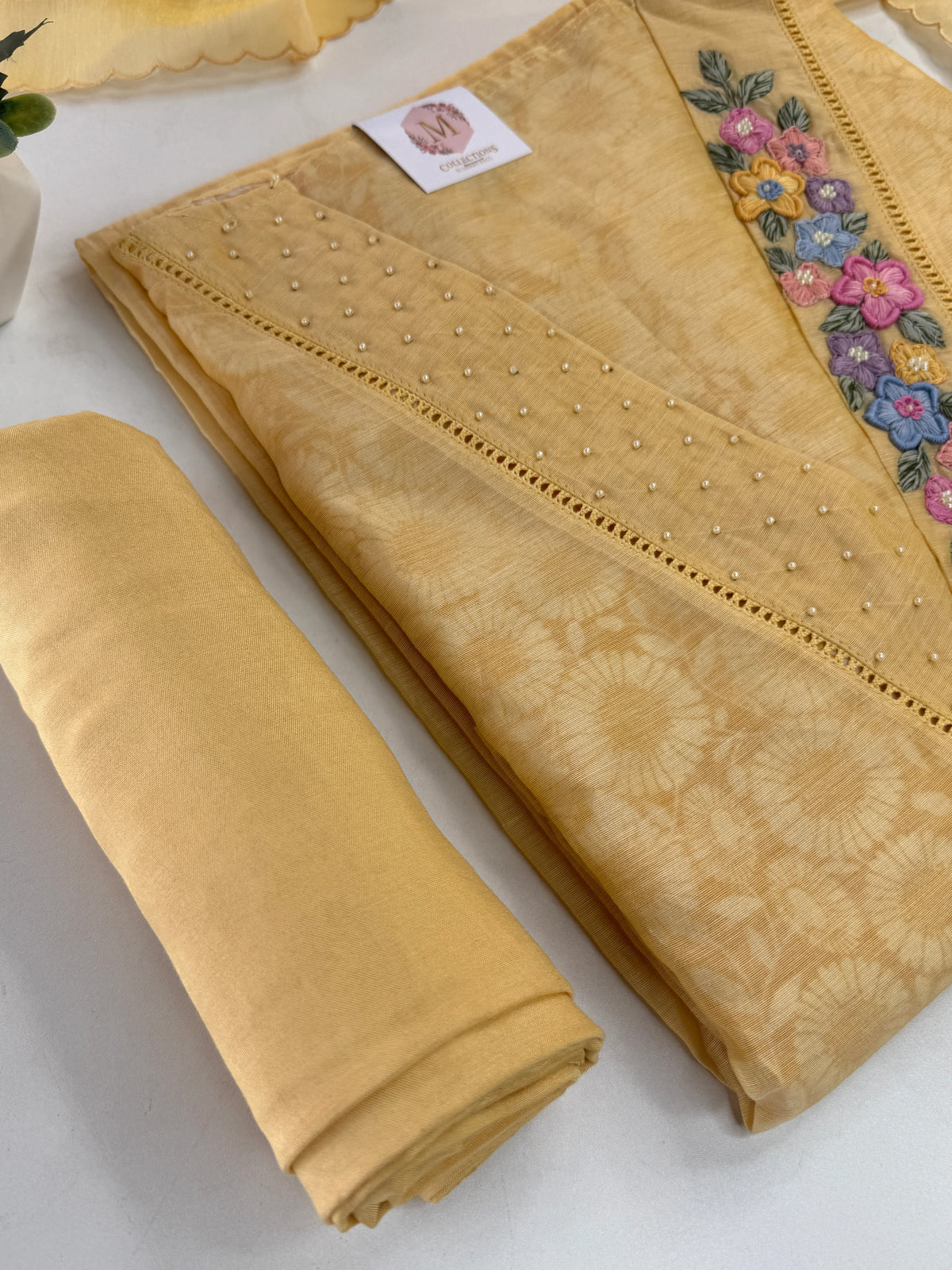 Chanderi unstitched salwar set /NC163