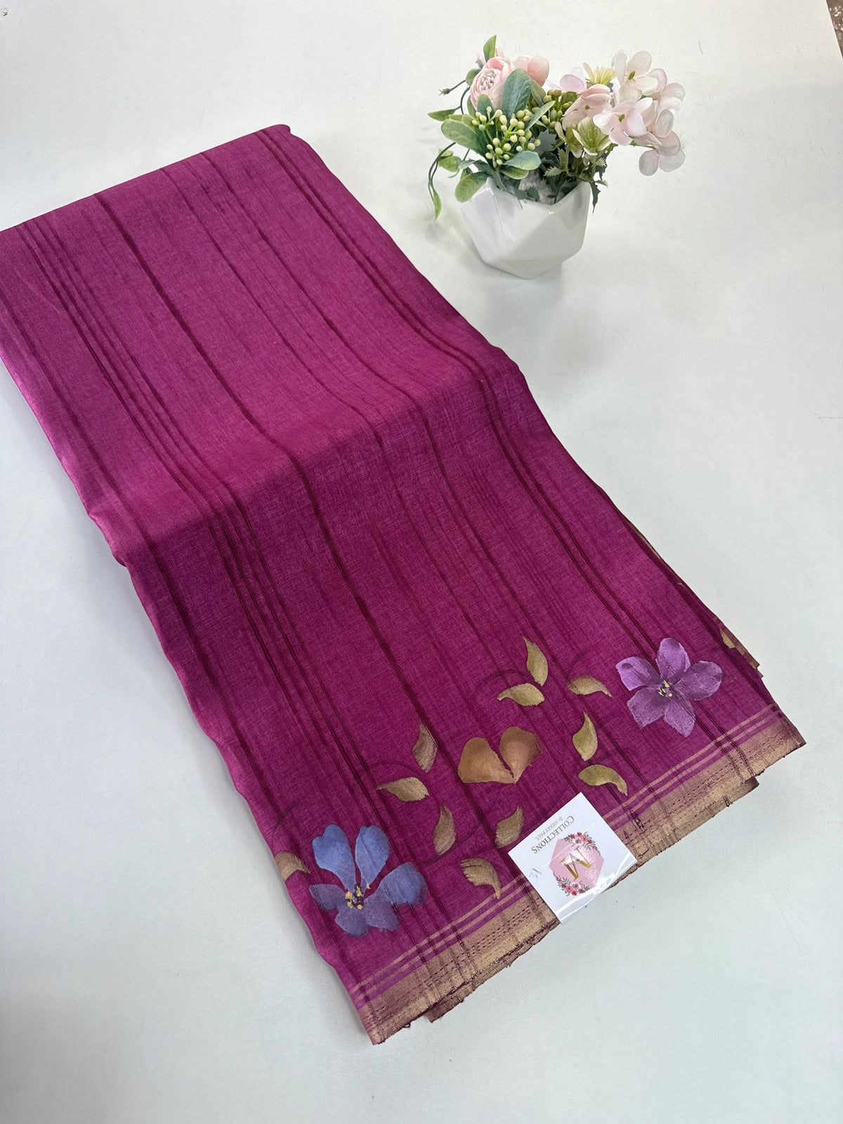 Soft semi Tussar saree/TFG22