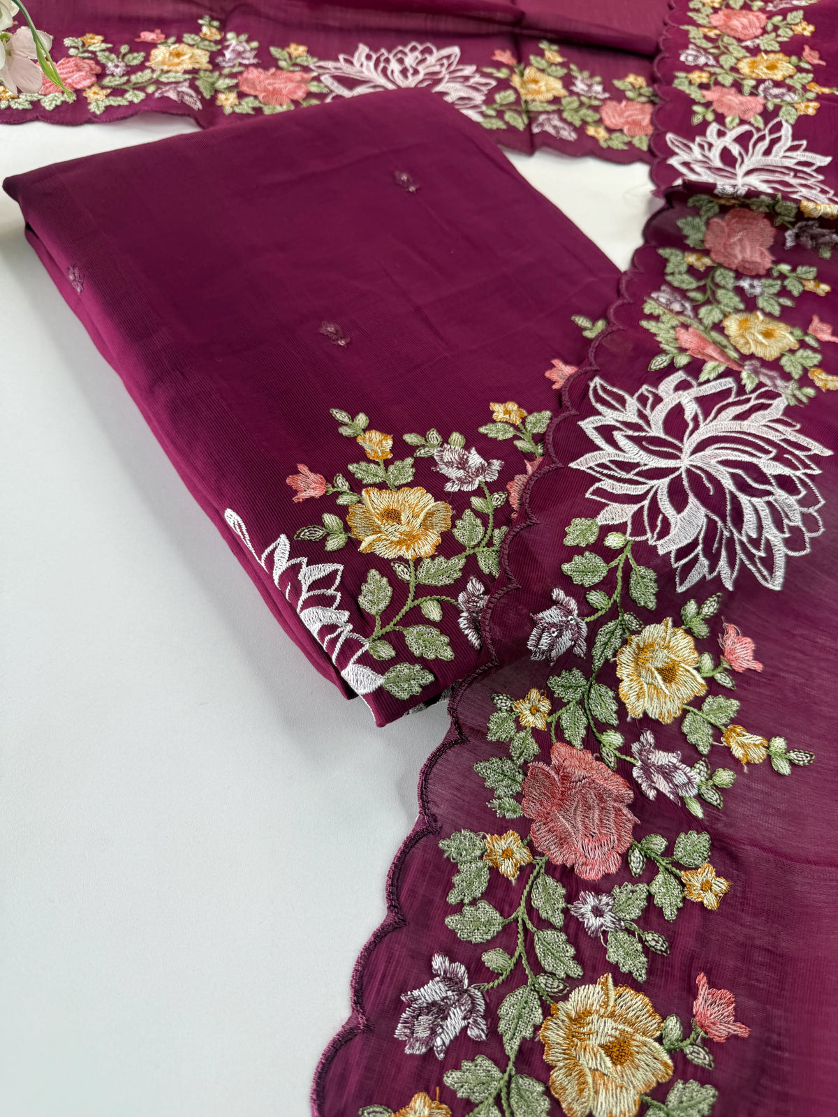 Semi corduroyUnstitched salwar set / NC142
