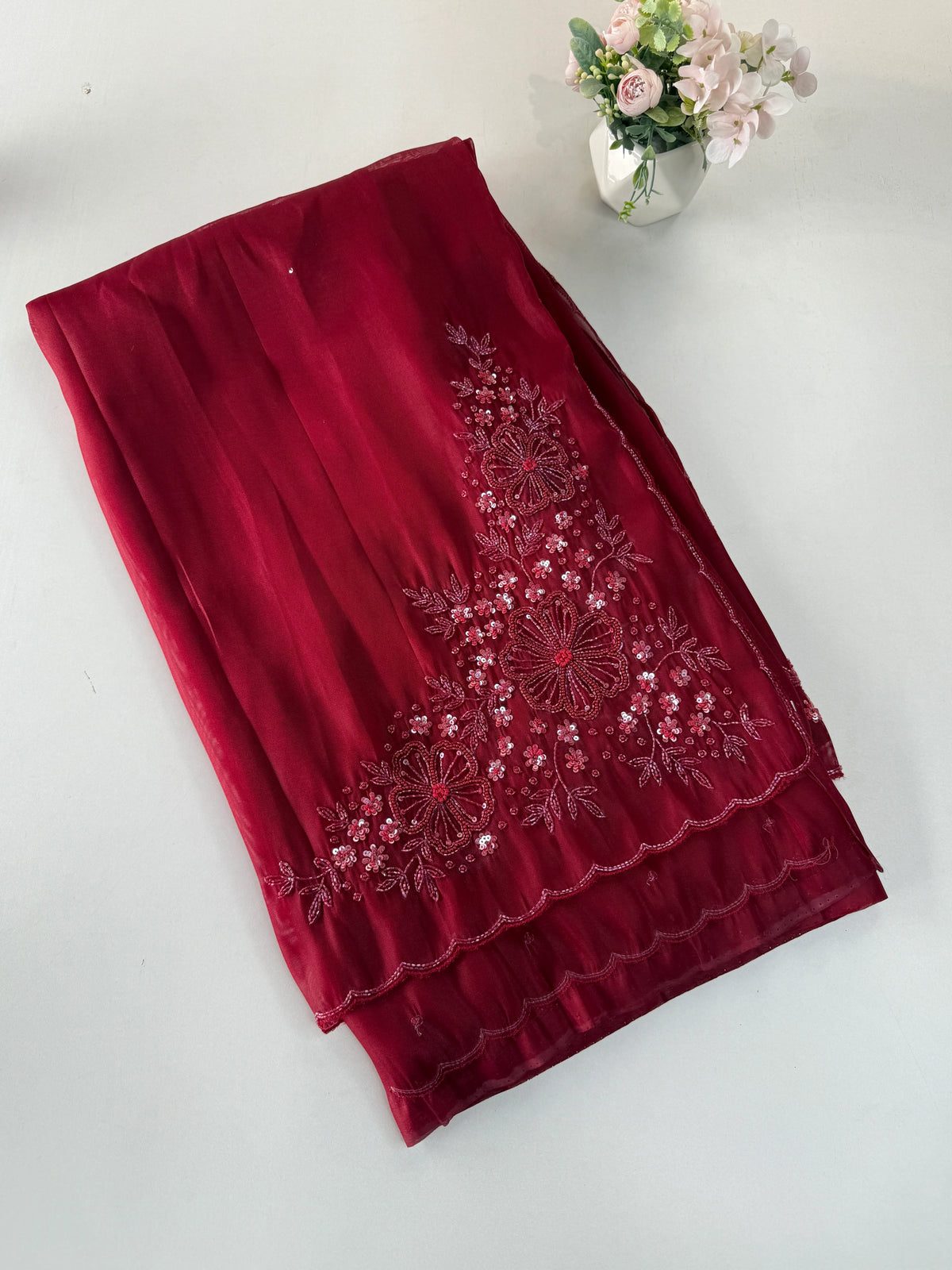 Tissue organza Saree/ HW319