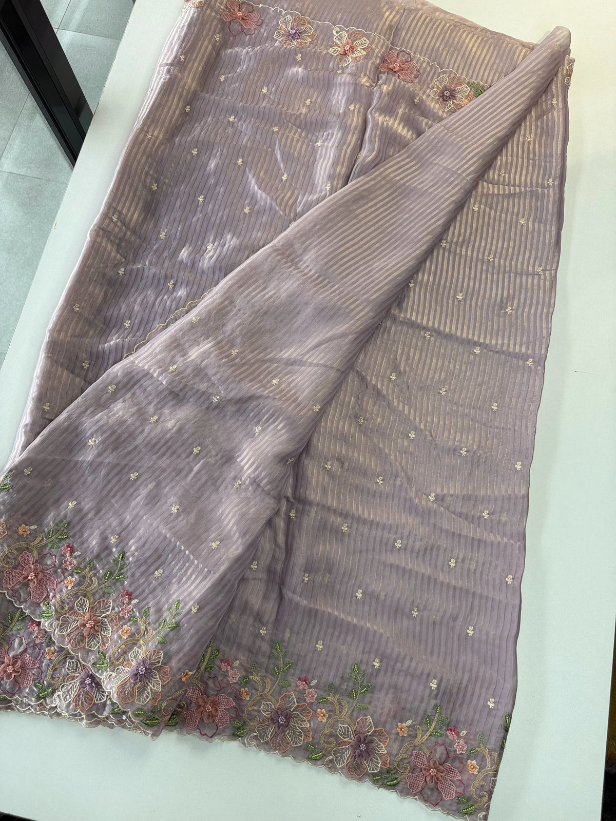 Satin Organza Saree/ WS97