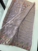 Satin Organza Saree/ WS97