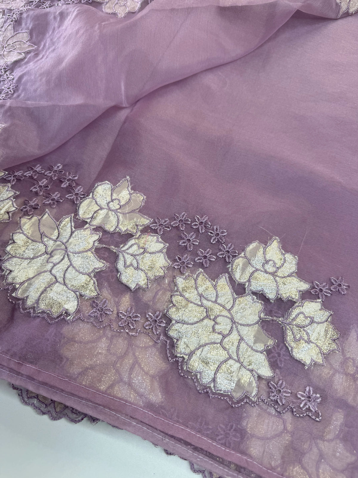 soft oragnza saree/ 287D