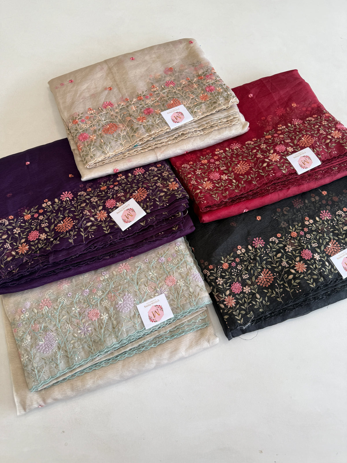 Crushed saree/ CW362