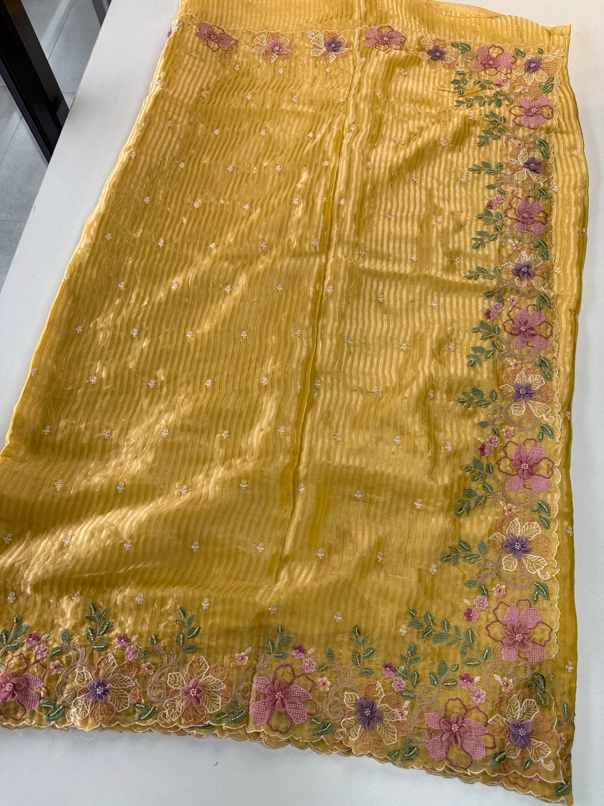 Satin Organza Saree/ WS97