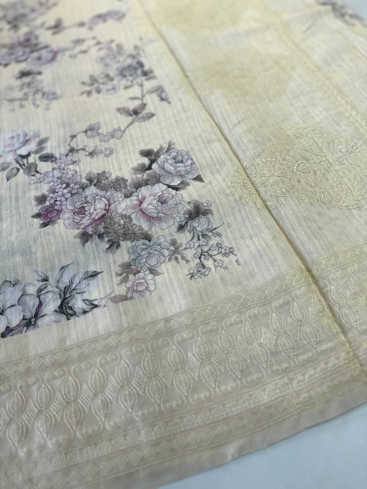 Semi Jute Saree/ 5191