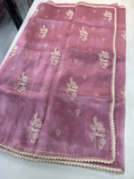 Glass Organza Saree/ CW666