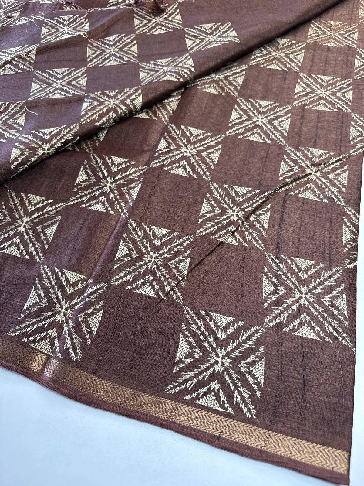 Soft semi Tussar saree/D236