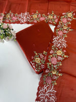 Semi corduroyUnstitched salwar set / NC142