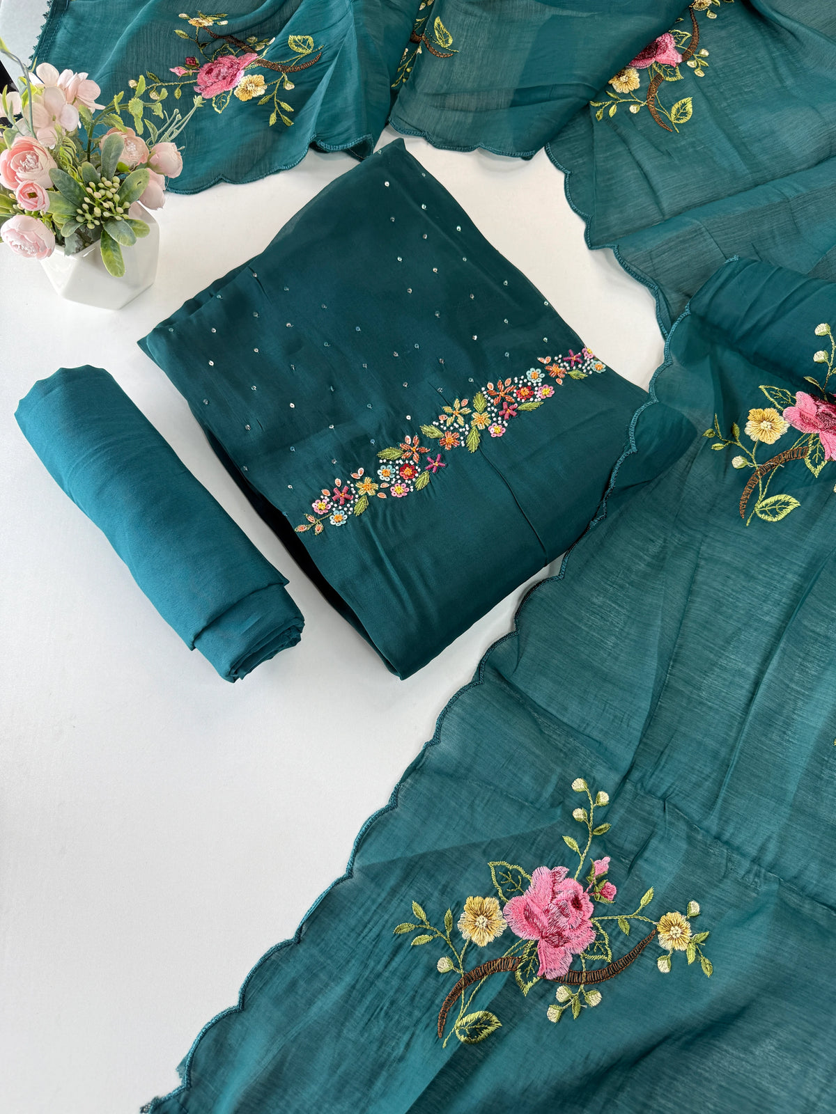 Unstitched salwar set /NC114