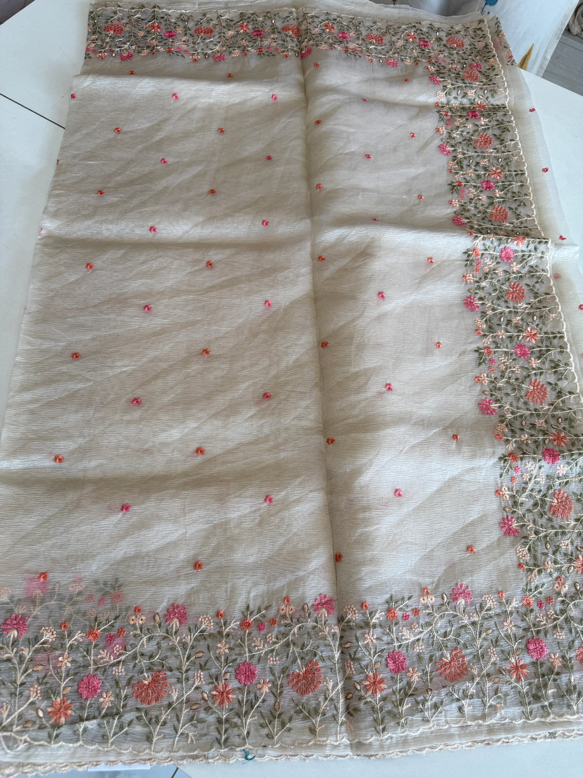 Crushed saree/ CW362
