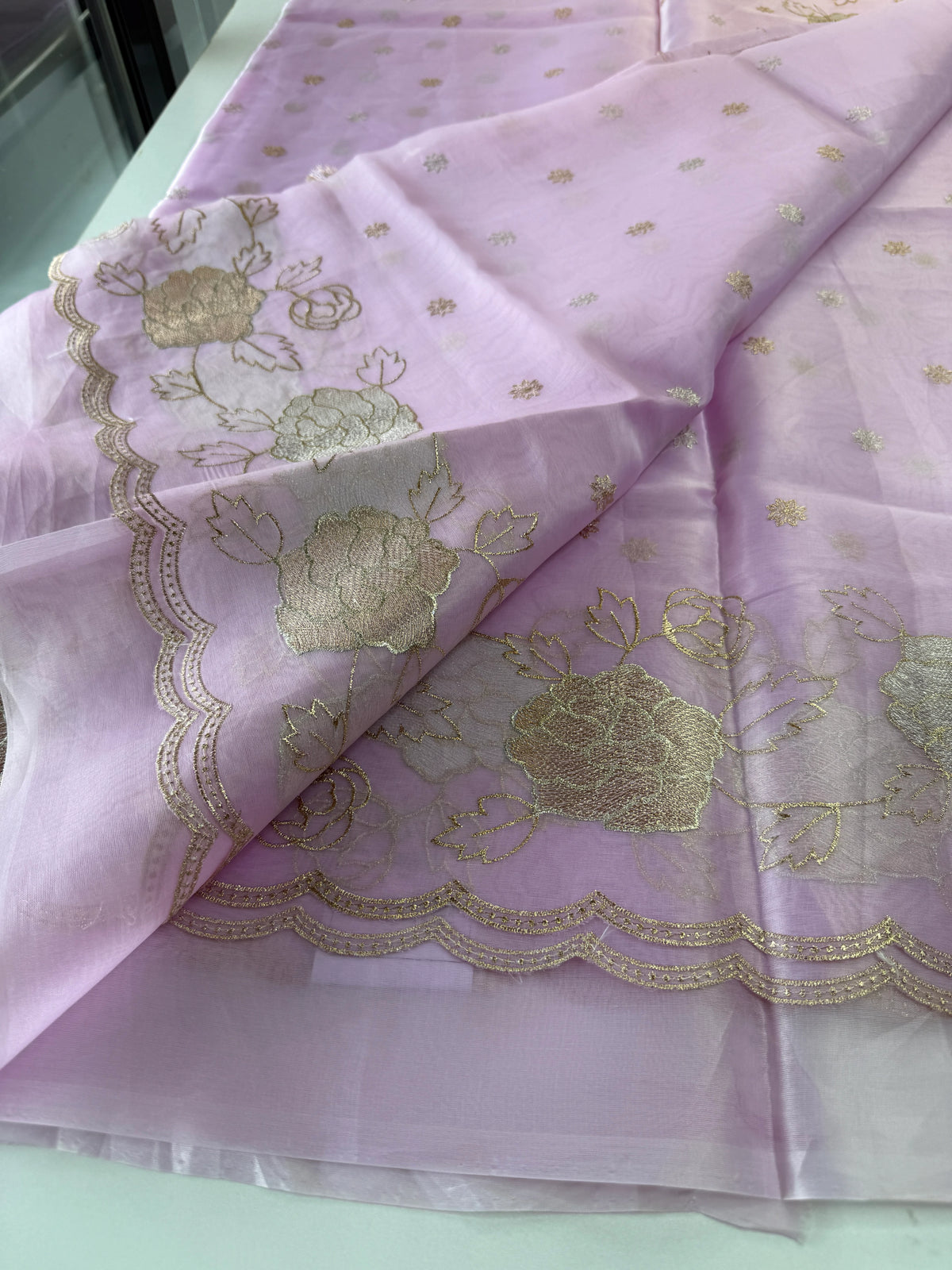 organza saree/ SS100