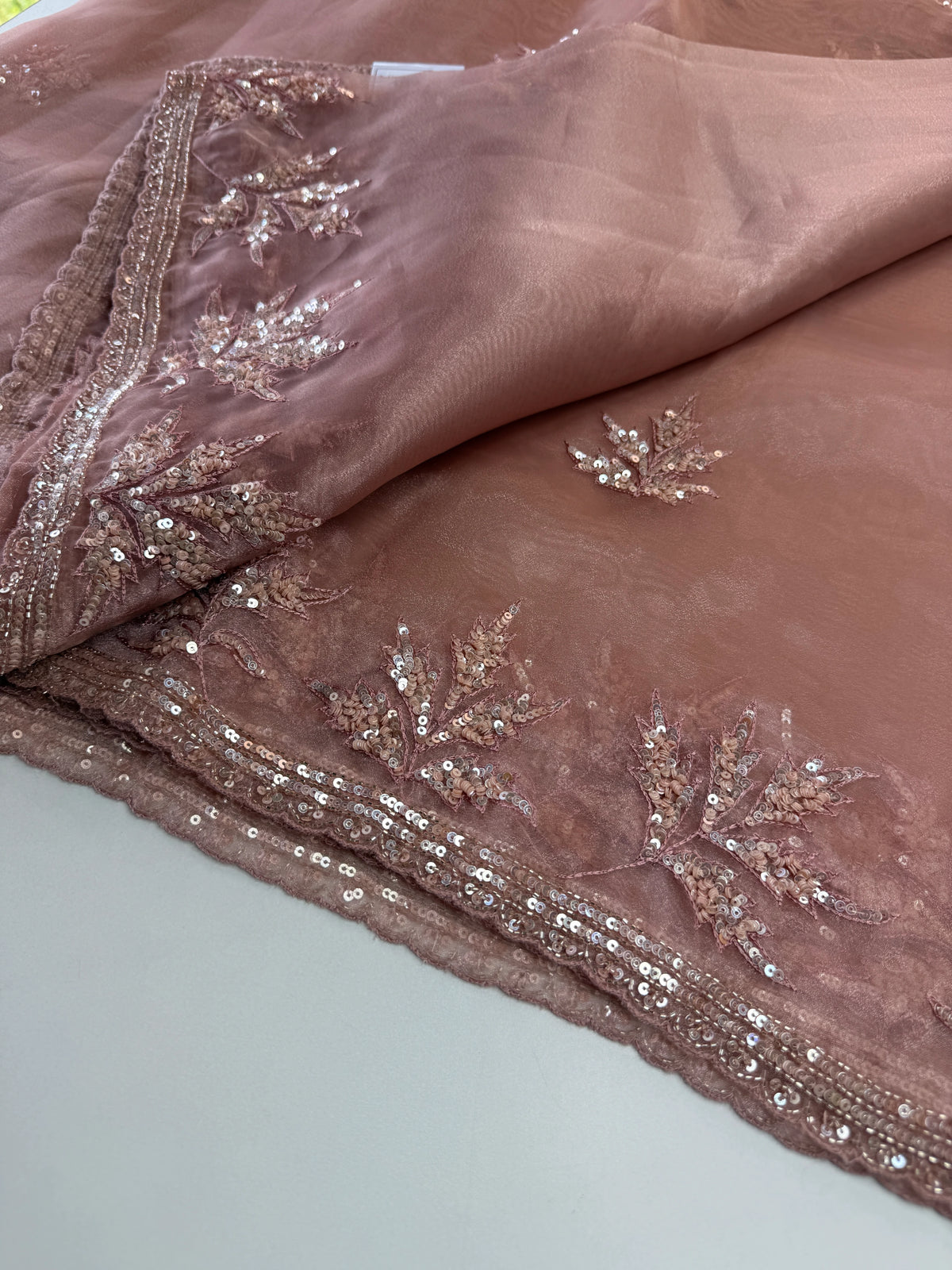 Glass Organza Saree/SP86