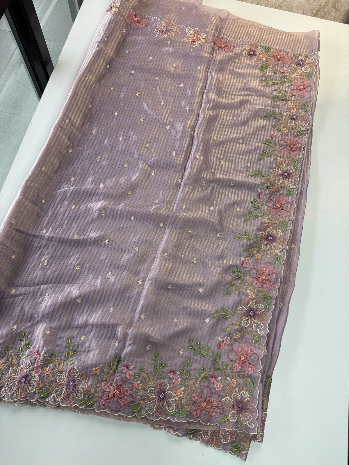 Satin Organza Saree/ WS97