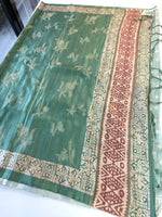Soft semi Tussar saree/ D521