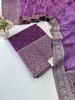 Banarasi weaved unstitched salwar set/NC108