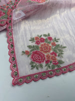 Premium organza unstitched salwar set / U5253