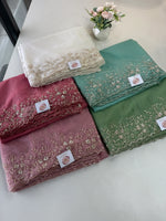 Soft Organza party wear saree/ HM115