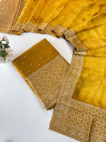 Banarasi weaved unstitched salwar set/NC108