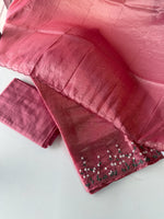 Crushed organza unstitched salwar set /US168
