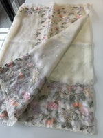 Glass organza Saree/ 155F