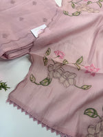 Soft Chanderi unstitched salwar set /NC305