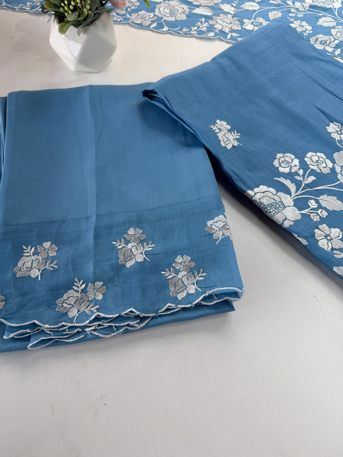 Soft Chanderi unstitched salwar set / NC159