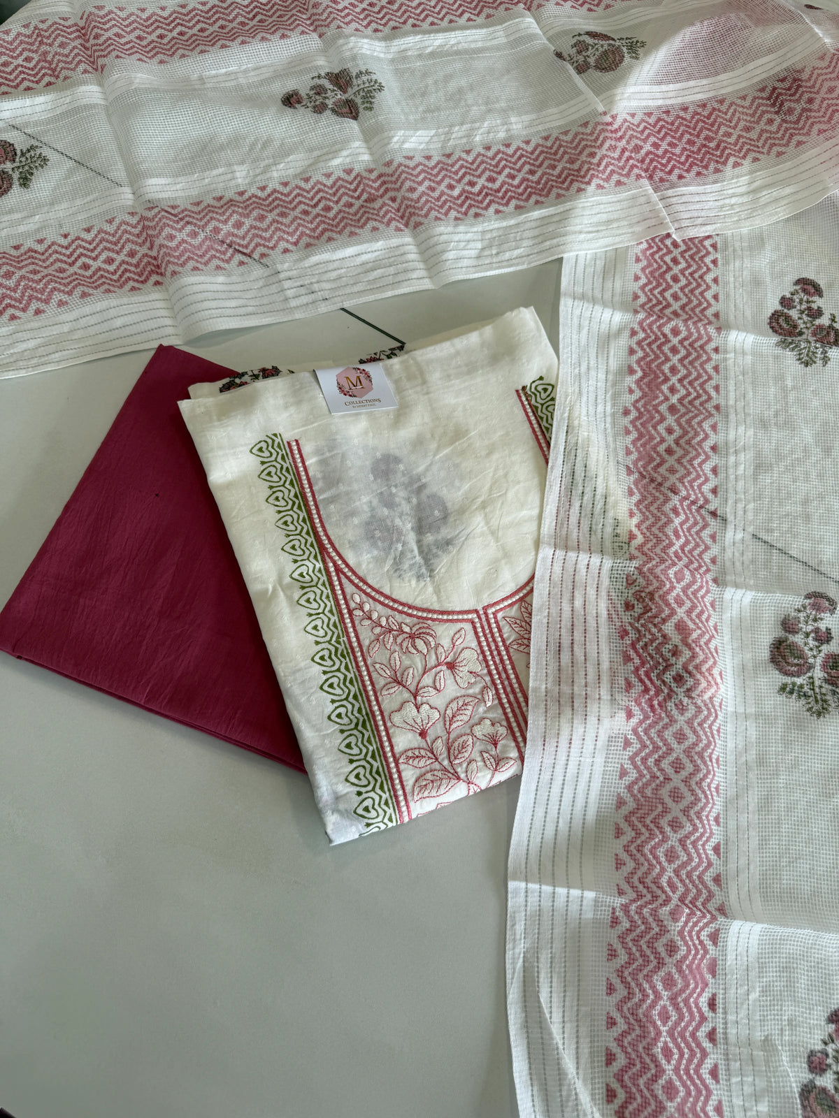 Cotton unstitched salwar set / NC186