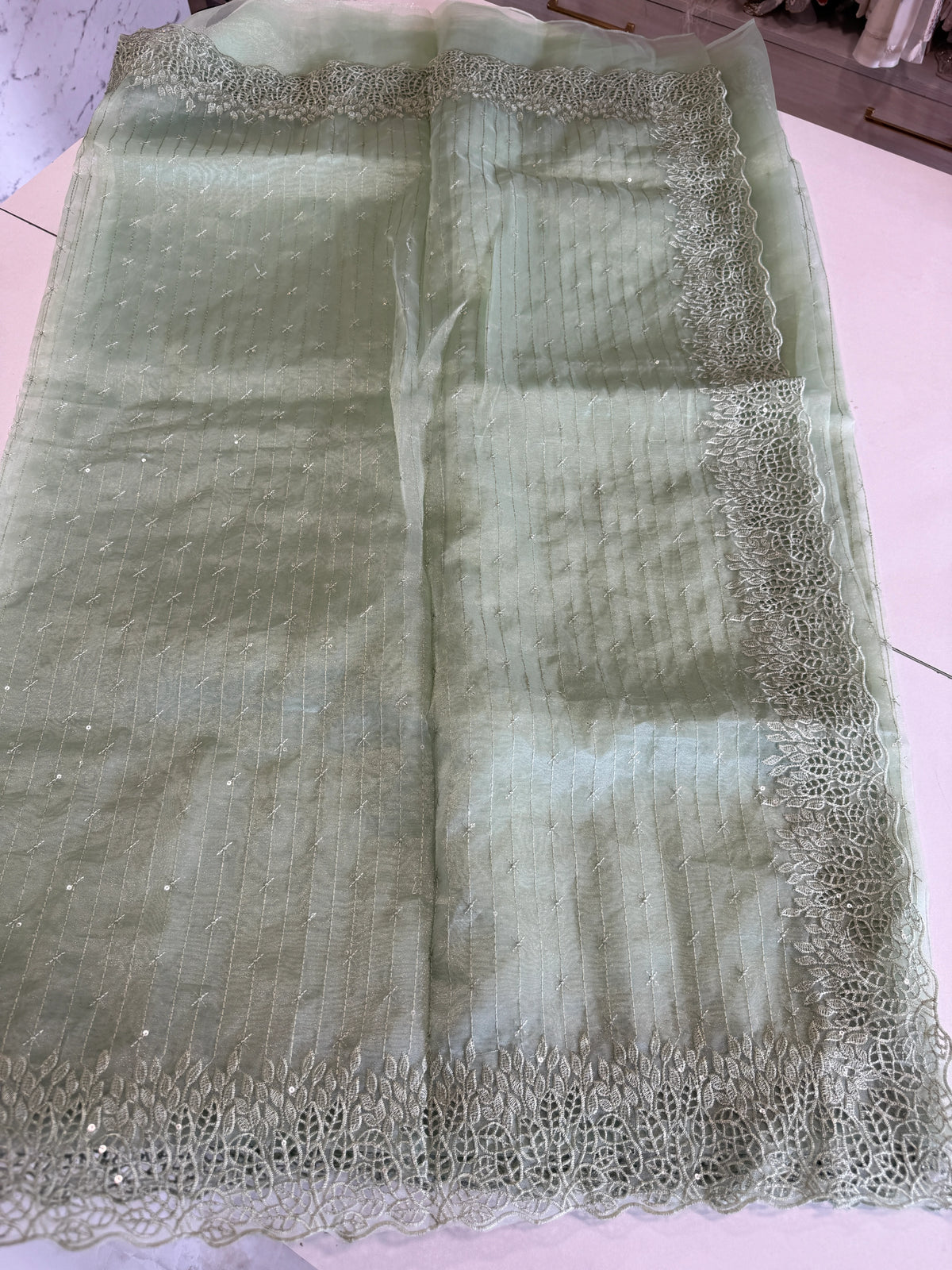 Soft Organza Saree/ Cw055