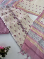 Linen cotton unstitched salwar set / NC302
