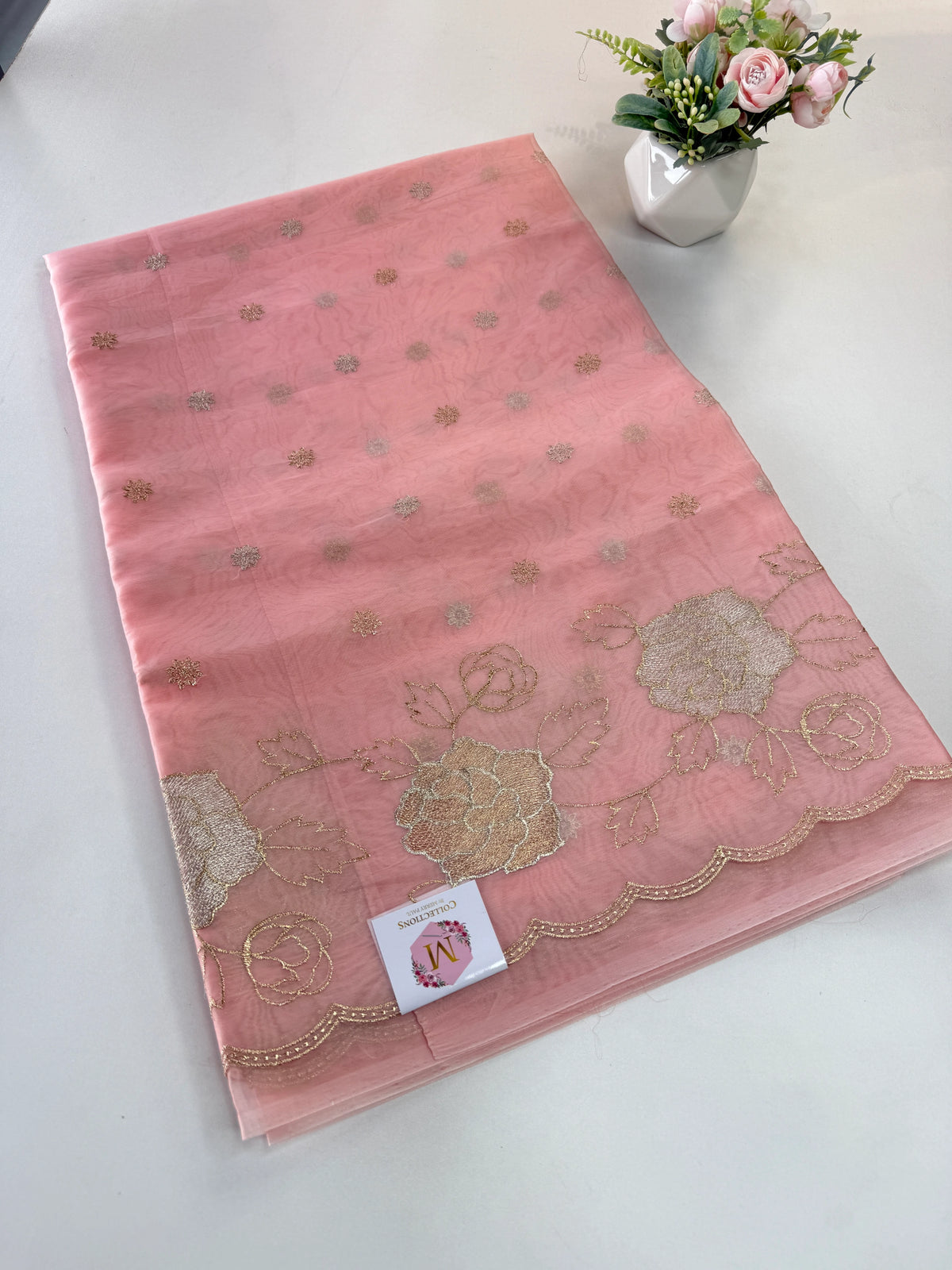 organza saree/ SS100