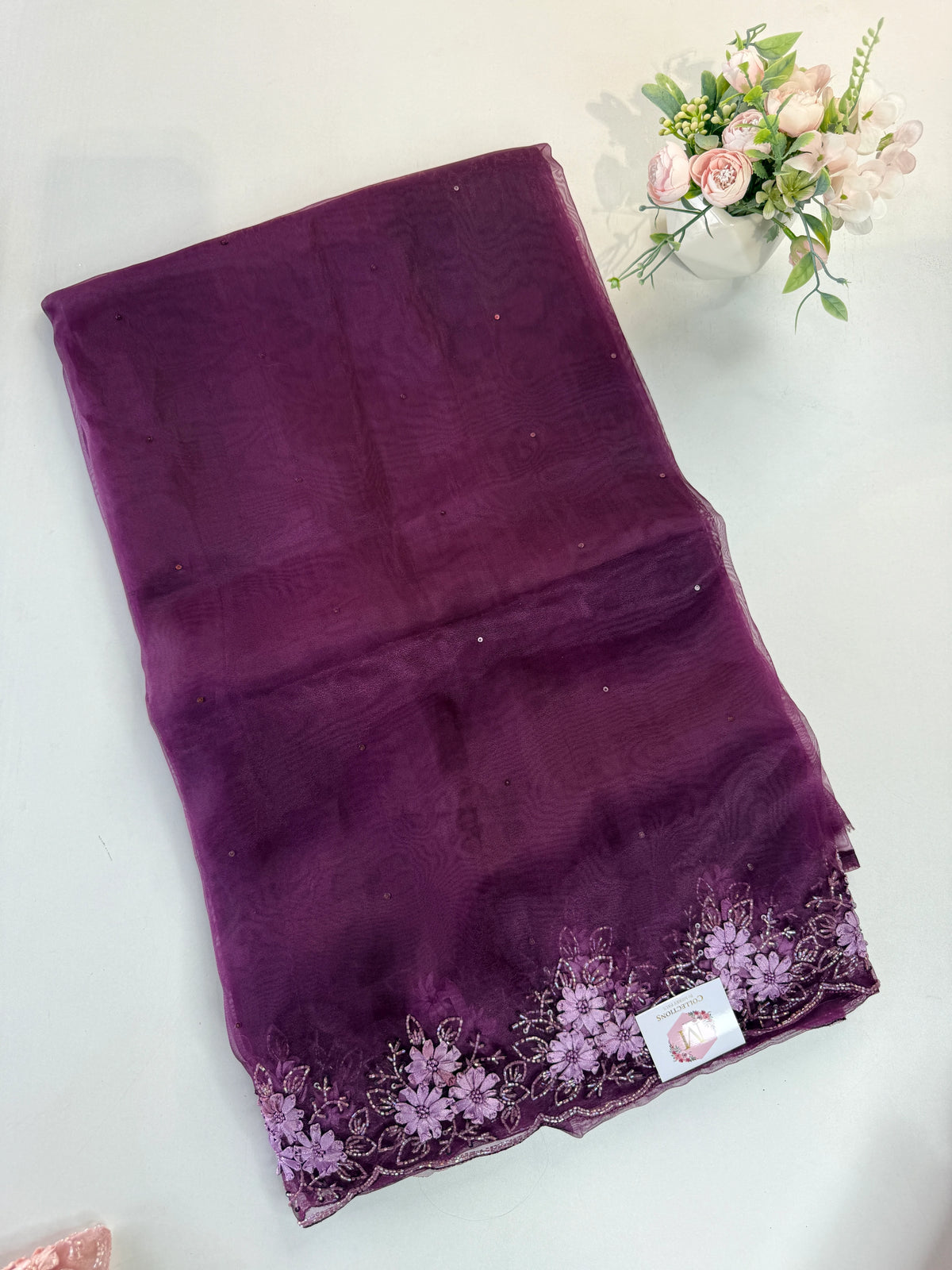 Glass Organza Saree/ HW23