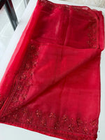 Crushed Tissue Saree /MW062