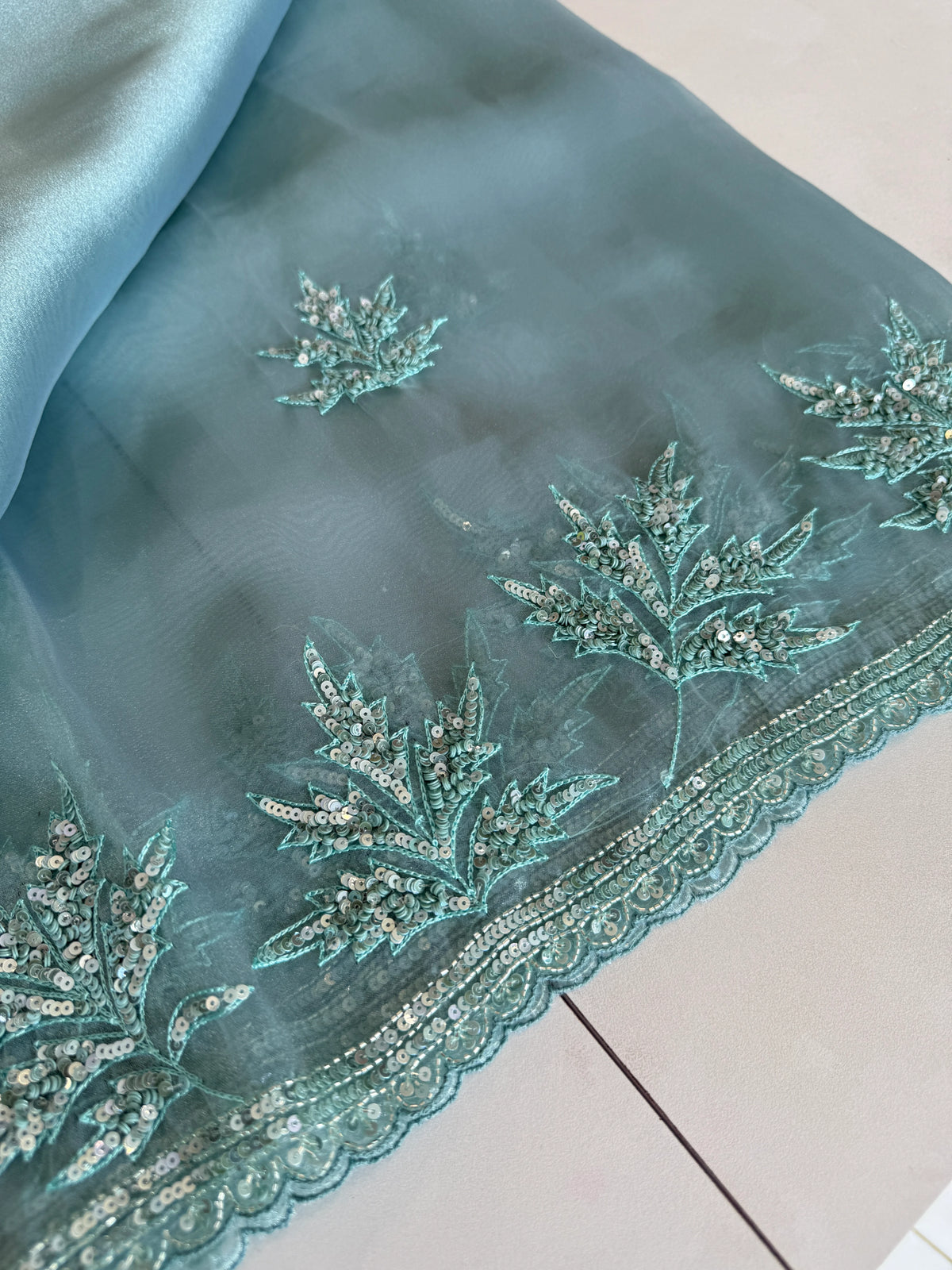 Glass Organza Saree/SP86