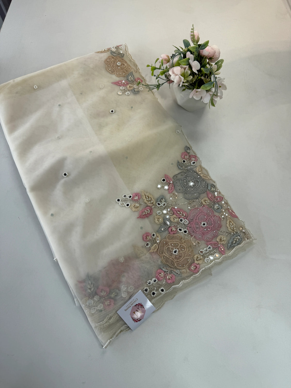 Net Designer Saree/ 007N