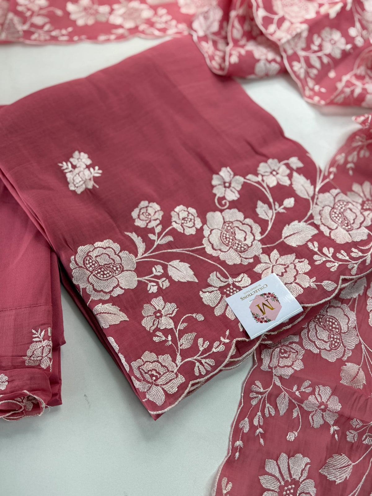 Soft Chanderi unstitched salwar set / NC159