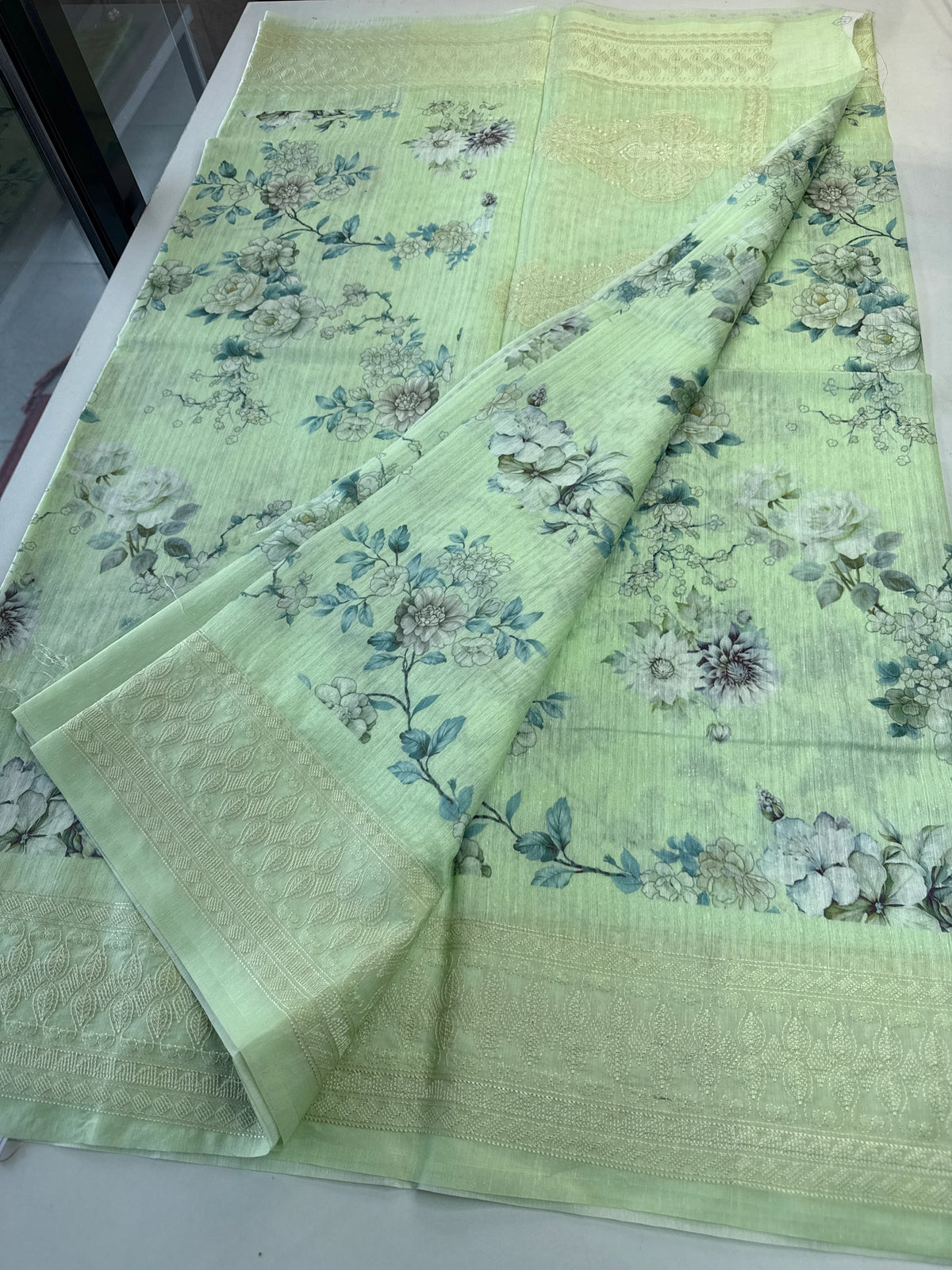 Semi Jute Saree/ 5191